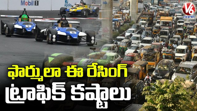 Public Facing Problems With Traffic Diversion | Hyderabad | V6 News