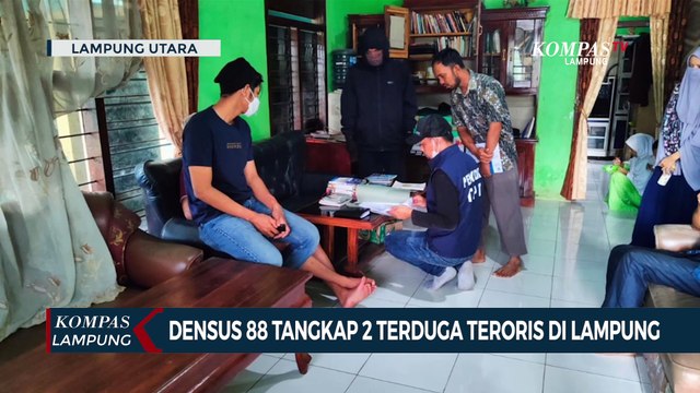 Densus 88 Tangkap 2 Terduga Teroris di Lampung