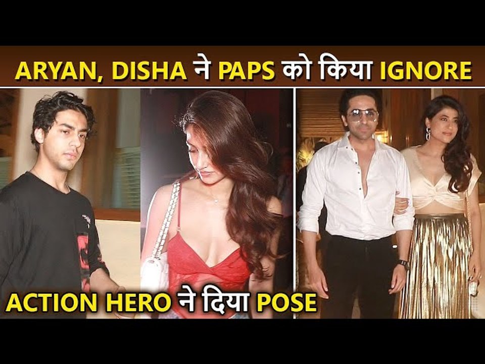 Aryan Khan, Disha Patani Fully Avoid Media, Ayushmann With Wife Tahira Kashyap Pose Happily