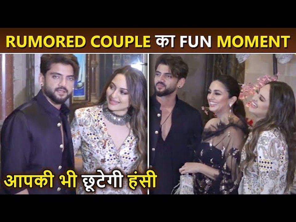 Rumored Couple Sonakshi Sinha And Zaheer Iqbal FUN MOMENT With Huma Qureshi Viral Video