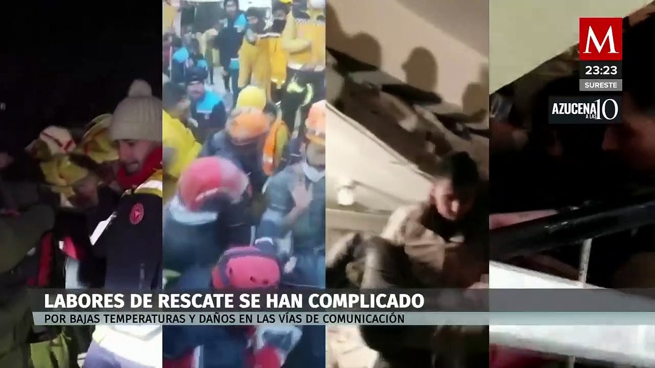 ¡Héroes! Rescatan a perrito atrapado entre escombros tras sismo en Turquía