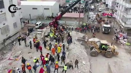 Felaketin 3. gününde Diyarbakır'daki yıkım havadan görüntülendi