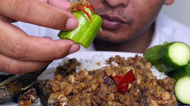 taste mukbang eating Fried Fish​ Pork fish Stew | fish fried Taste yummy #Taste