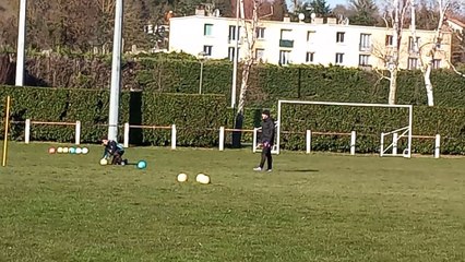 Entraînement gardiens avec Mika