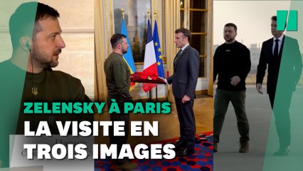 Descargar video: Guerre en Ukraine : Zelensky à Paris avec Macron, les trois images fortes de sa visite