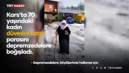 Düvesini satıp parasını depremzedelere bağışladı