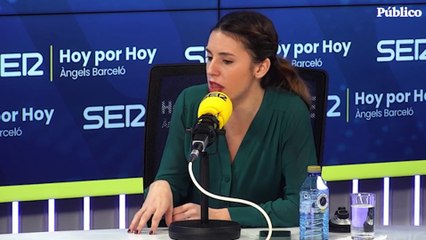 Irene Montero: "No he hablado con Pilar Llop a partir de la entrevista"
