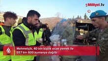 MSB: 40 bin kişilik yemek ve 557 bin 600 kumanya dağıtıldı