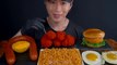 ASMR MUKBANG _ Sausage, Fire Noodles, Shrimp Burger, Fried Chicken, Eggs _ Recipe