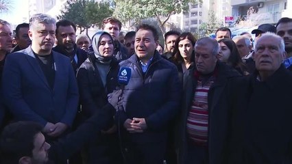 Ali Babacan: Her Yerde Olduğu Gibi Adana'da da Arama Kurtarma Faaliyetlerinin ve Yardımların Geç Ulaştığından Vatandaşlarımız Şikâyet Ediyorlar
