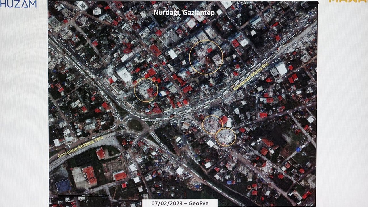 Kahramanmaraş depremlerinin yol açtığı yıkım uzaydan görüntülendi