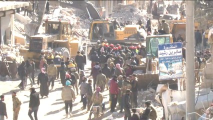 وصول فرق مختصة إلى #جنديرس للمشاركة في إنقاذ المتضررين من الزلزال بالمدينة "المنكوبة"