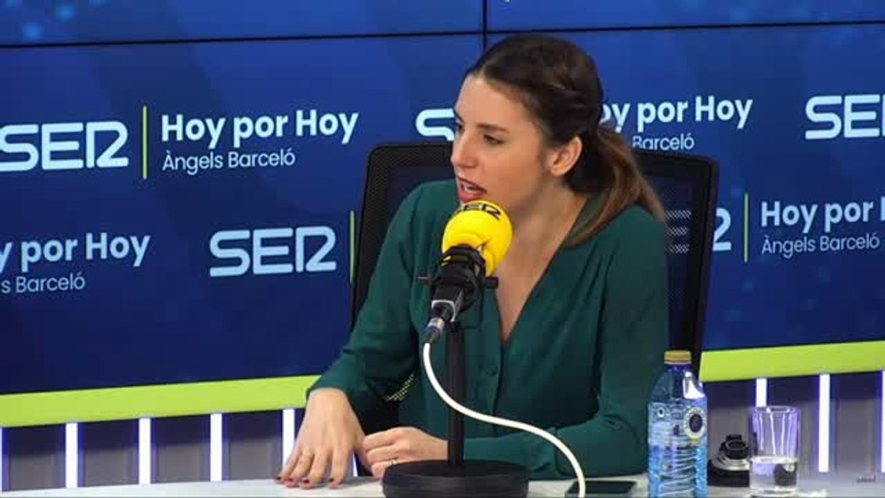 Irene Montero: "No demos alas al PP, que es el principal impulsor de la ofensiva contra la ley del 'Sólo sí es sí'