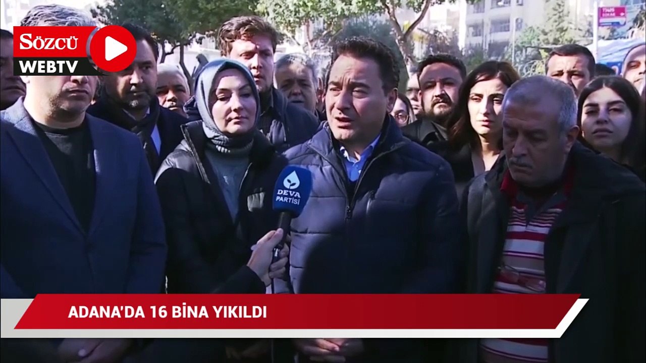 Babacan: Adana'da çok sayıda aile enkaz başında yakınlarından haber bekliyor. Acı büyük