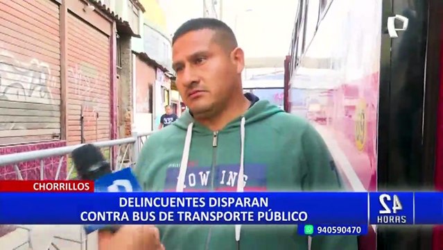 Chorrillos: atacan a balazos un bus lleno de pasajeros