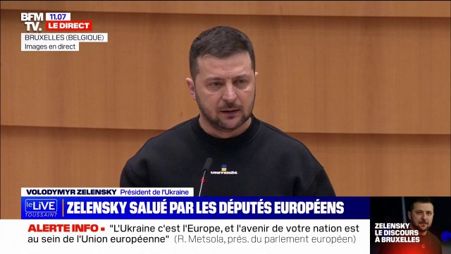 Guerre en Ukraine: Volodymyr Zelensky remercie l'Europe pour son aide inflexible