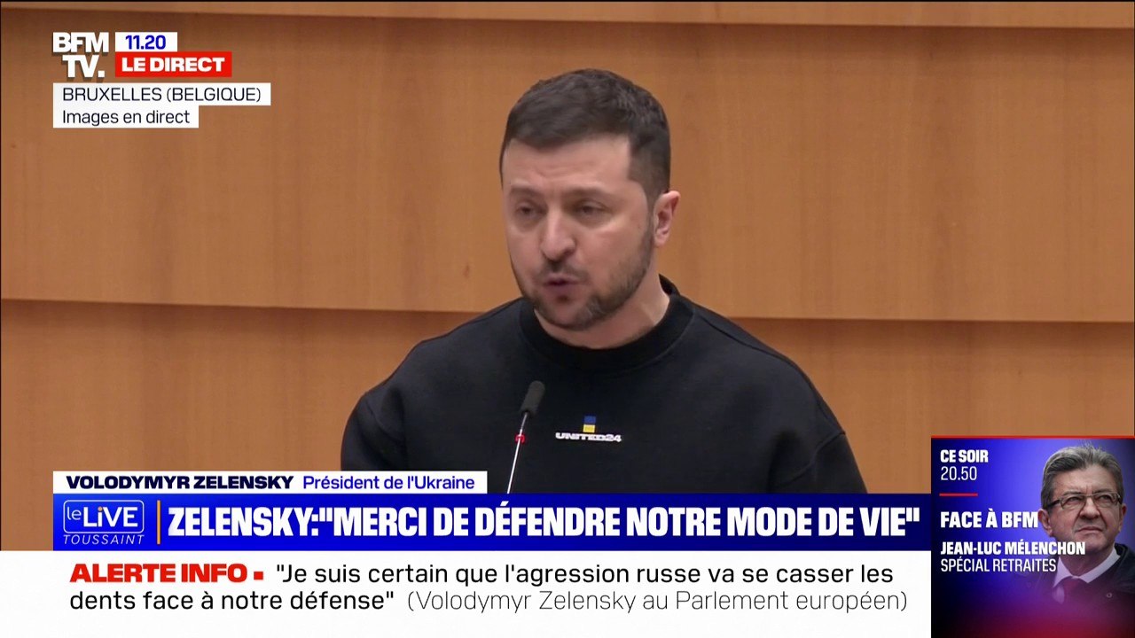"L'Ukraine veut gagner son adhésion [à l'Union européenne]", affirme Volodymyr Zelensky