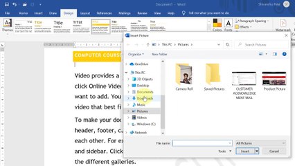 Lecture - 1 Microsoft Word - Design Tab