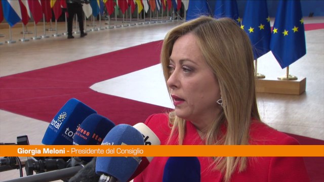 Meloni Sostenere l'Ucraina per arrivare alla pace