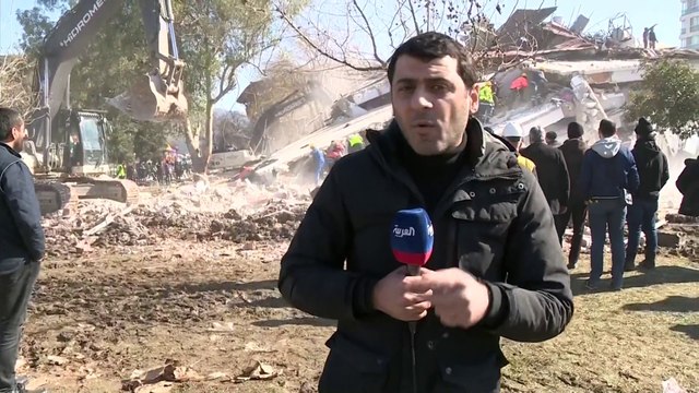 موفد العربية: فرق الإنقاذ تحاول انتشال عائلة مغربية تحت أنقاض مبنى في #هاتاي