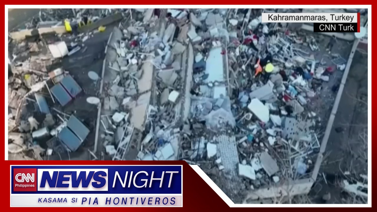 Pinoy na naipit sa gumuhong bahay sa Turkey hinahanap pa rin | News Night