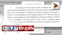 Pilipinas, umapela sa ICC na suspendihin ang pagbubukas ng imbestigasyon sa war on drugs ng administrasyong Duterte