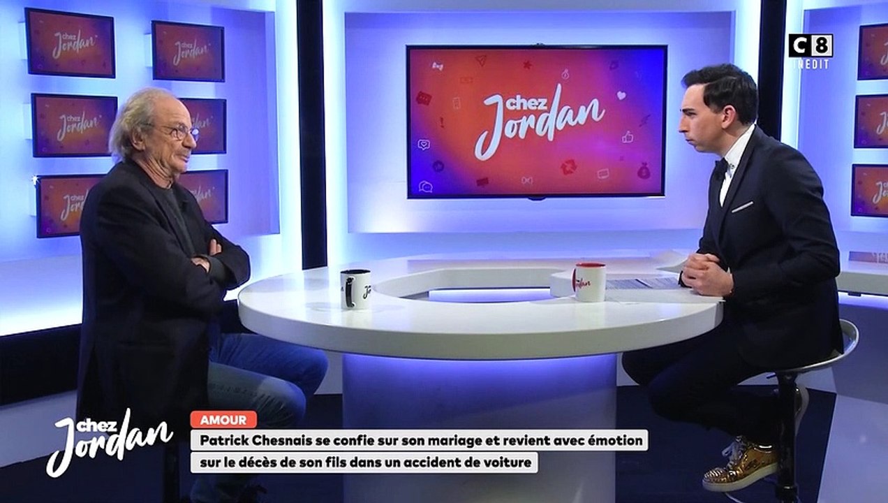 Patrick Chesnais dans l'émission "Chez Jordan", sur C8.