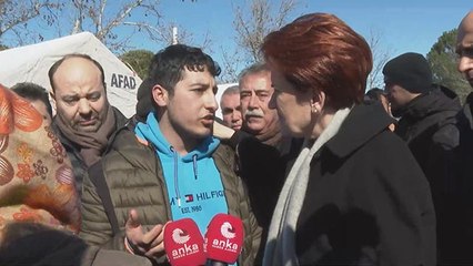 Akşener, depremin merkez üssü Pazarcık'ta