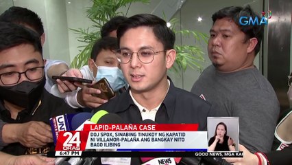 DOJ Spox, sinabing tinukoy ng kapatid ni Villamor-Palaña ang bangkay nito bago ilibing | 24 Oras