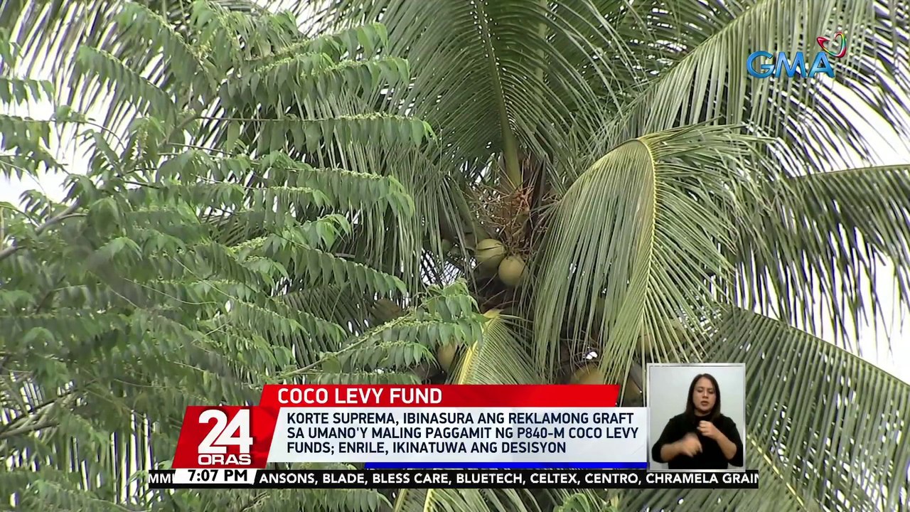 Korte Suprema, ibinasura ang reklamong graft sa umano'y maling paggamit ng P840-M coco levy funds; Enrile, ikinatuwa ang desisyon | 24 Oras