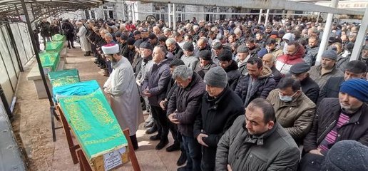 DEPREMDE ENKAZDA KALAN 2'Sİ ÇOCUK 9 KİŞİ, ORDU'DA TOPRAĞA VERİLDİ