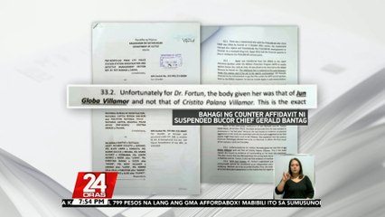 Abogado ni suspended BuCor Chief Bantag, naghain na ng counter affidavit | 24 Oras