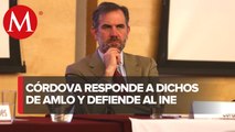 Córdova señala que 85% del país confía en el INE; se niega a responderle a AMLO
