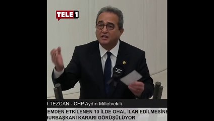 Bülent Tezcan’dan Erdoğana’a soru: OHAL’i defteri açıp yazdıklarını uygulamak için mi istiyor?