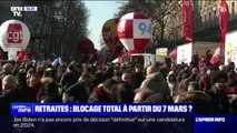 Retraites: les syndicats envisagent un appel à la grève totale et reconductible à compter du 7 mars