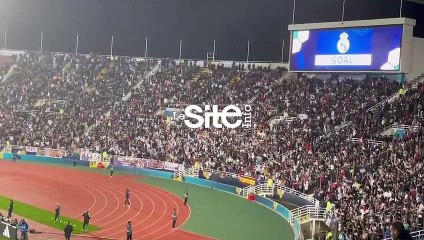شاهد احتفال جماهير ريال مدريد بالأهداف المسجلة على الأهلي