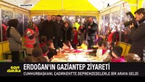 Cumhurbaşkanı Erdoğan Gaziantep'te depremzedelerle bir araya geldi