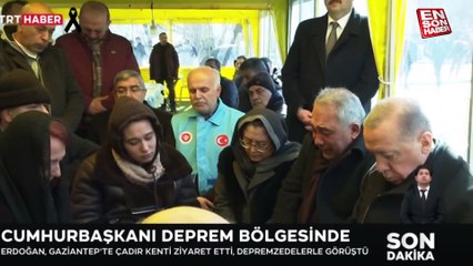 Cumhurbaşkanı Erdoğan Gaziantep'te taziye çadırını ziyaret etti