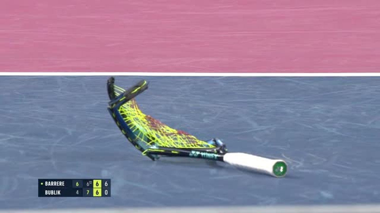 Highlights: Bublik zerstört drei Tennisschläger