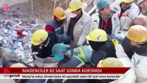 Maden işçileri 82 saat sonra enkaz altından kurtardı
