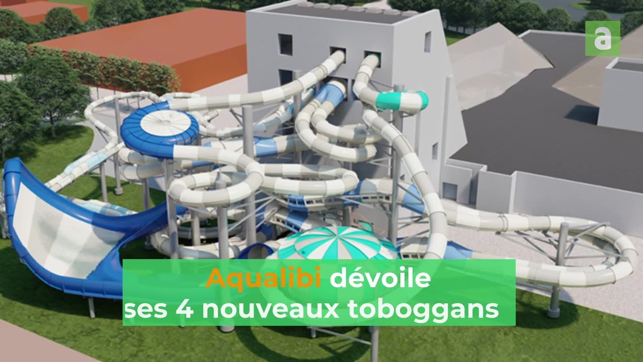 Quatre nouveaux toboggans à Aqualibi