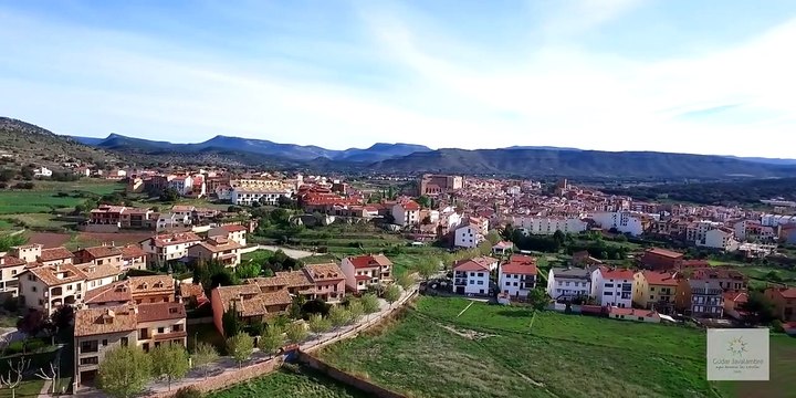 Mora de Rubielos desde el cielo. Turismo de Teruel