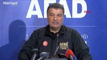 AFAD Deprem Risk Azaltma Müdürü Orhan Tatar son duruma ilişkin basın toplantısı düzenledi