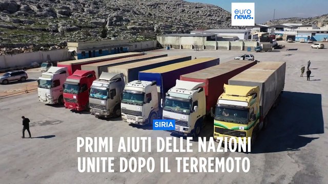 Siria, arrivano i primi camion di aiuti umanitari inviati dall'Onu