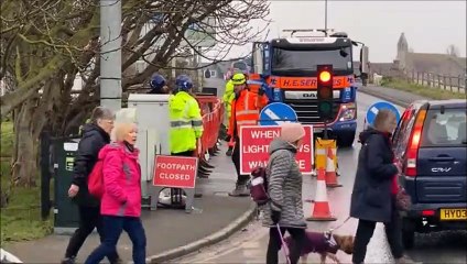 A259 Norfolk Bridge works