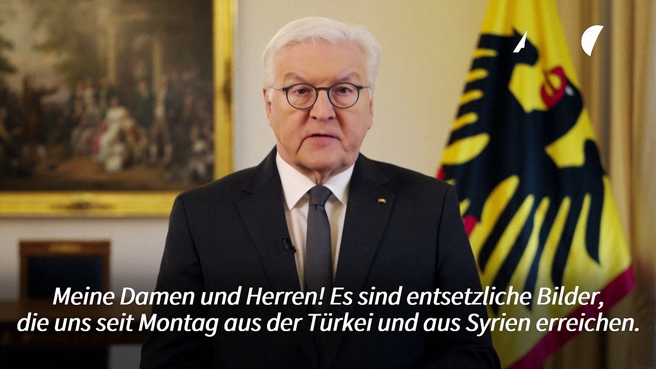 Steinmeier zu Angehörigen von Erdbeben-Opfern: 'Euer Schmerz ist unser Schmerz'