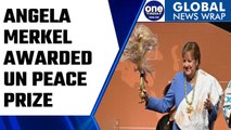Angela Merkel awarded UN peace prize for opening Germany to refugees | Oneindia News