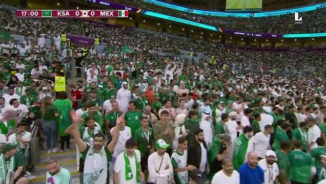COPA MUNDIAL DE LA FIFA QATAR 2022 - Arabia Saudita (1-2) Mexico - GRUPO C - FECHA 3 - PRIMER TIEMPO