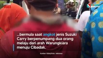 Dua Orang Terluka, Kronologi Tabrakan Angkot Vs Pikap di Cibadak Sukabumi