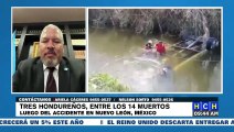 Tres hondureños, entre los 14 muertos tras accidente en Nuevo León, México